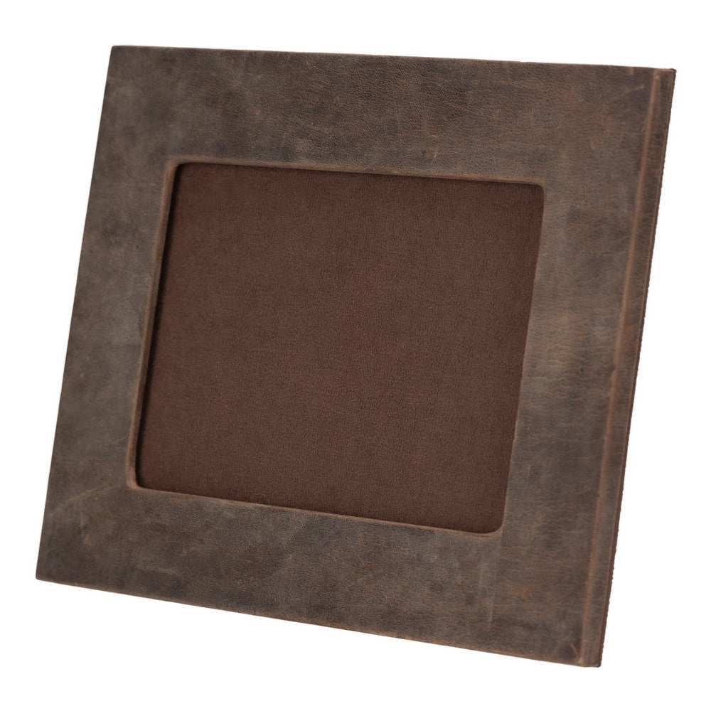 Leather Desktop Photo Frame 22x17cm frame for 15x10cm photos (8.6x6.6inch frame for 5.9x3.9inch photos)