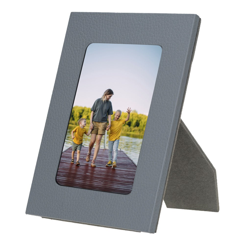 Leather Desktop Photo Frame 22x17cm frame for 15x10cm photos (8.6x6.6inch frame for 5.9x3.9inch photos)