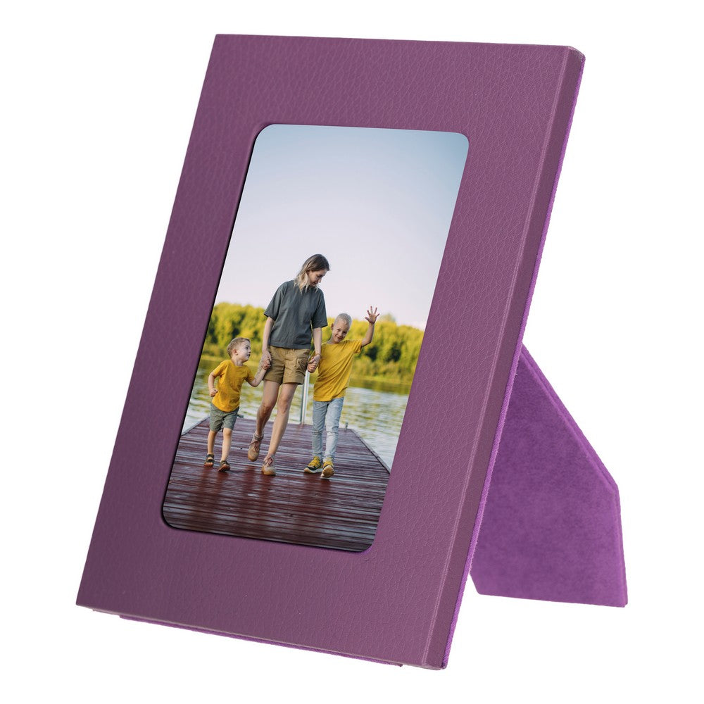 Leather Desktop Photo Frame 22x17cm frame for 15x10cm photos (8.6x6.6inch frame for 5.9x3.9inch photos)