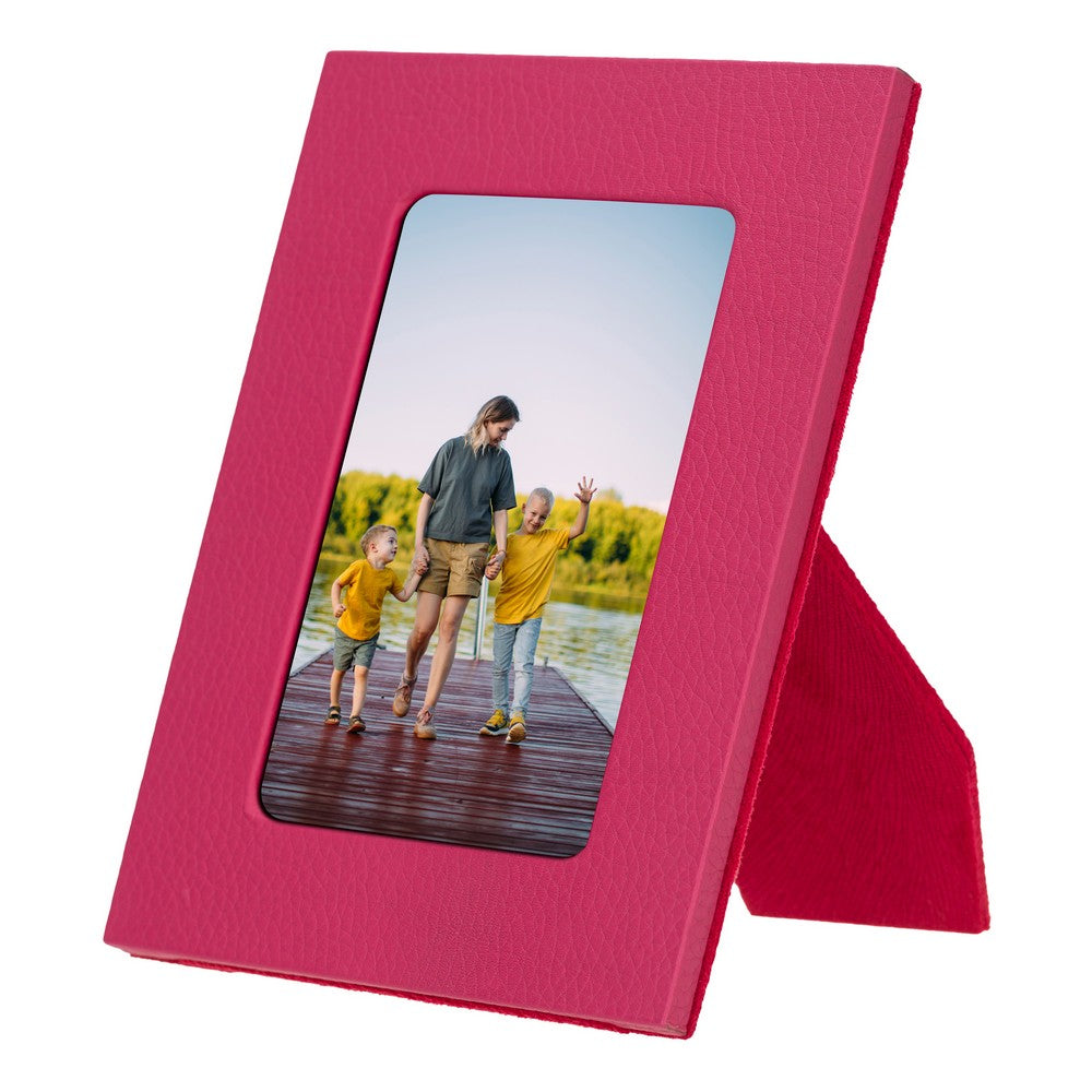 Leather Desktop Photo Frame 22x17cm frame for 15x10cm photos (8.6x6.6inch frame for 5.9x3.9inch photos)