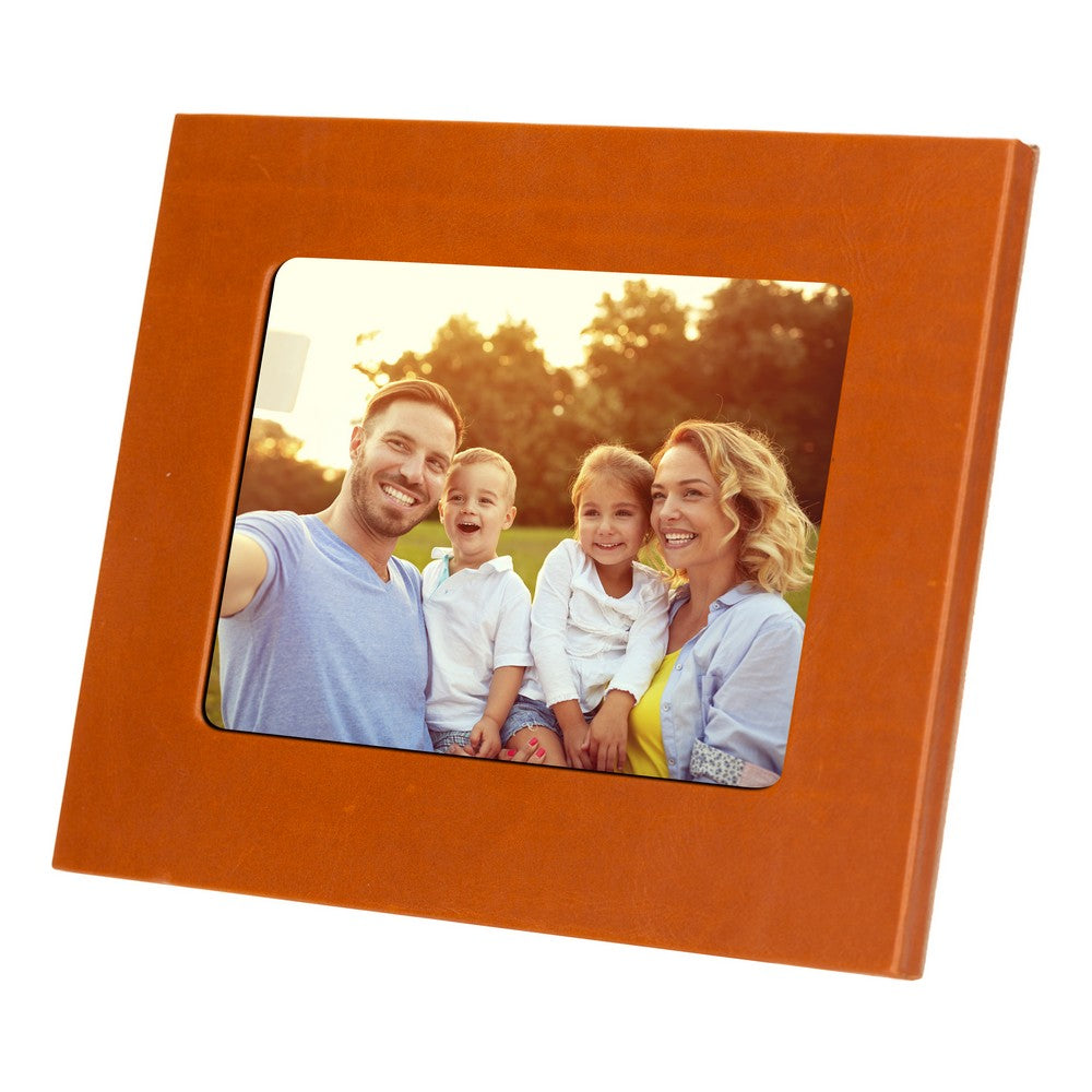 Leather Desktop Photo Frame 22x17cm frame for 15x10cm photos (8.6x6.6inch frame for 5.9x3.9inch photos)