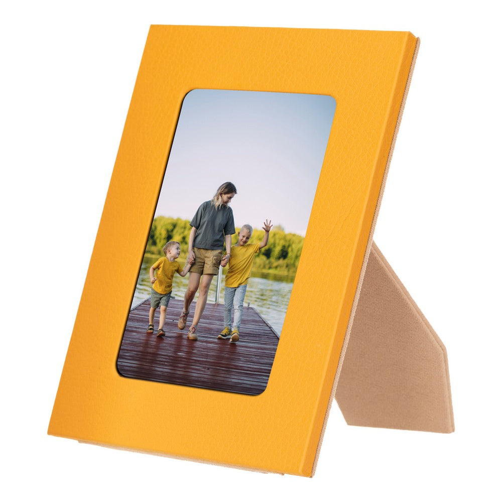 Leather Desktop Photo Frame 22x17cm frame for 15x10cm photos (8.6x6.6inch frame for 5.9x3.9inch photos)