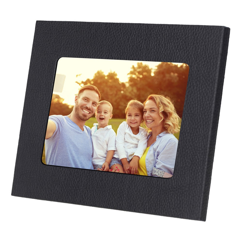 Leather Desktop Photo Frame 22x17cm frame for 15x10cm photos (8.6x6.6inch frame for 5.9x3.9inch photos)