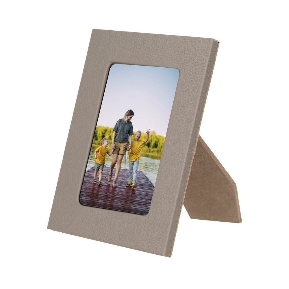 Leather Desktop Photo Frame 22x17cm frame for 15x10cm photos (8.6x6.6inch frame for 5.9x3.9inch photos)