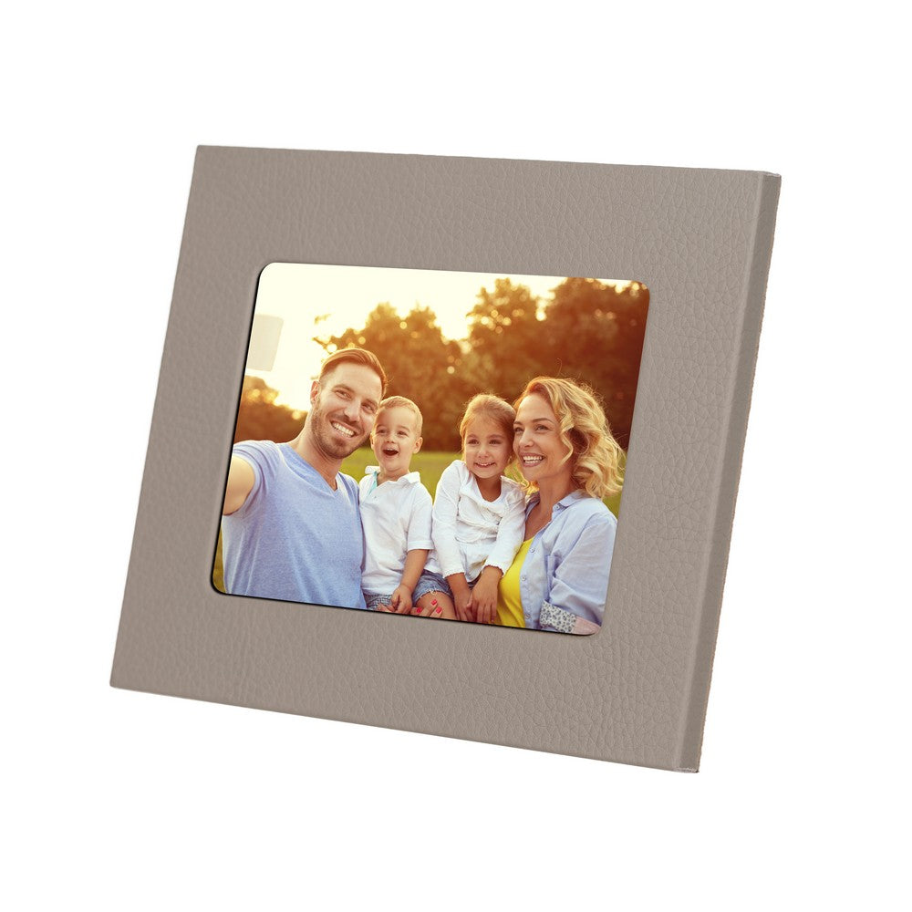 Leather Desktop Photo Frame 22x17cm frame for 15x10cm photos (8.6x6.6inch frame for 5.9x3.9inch photos)