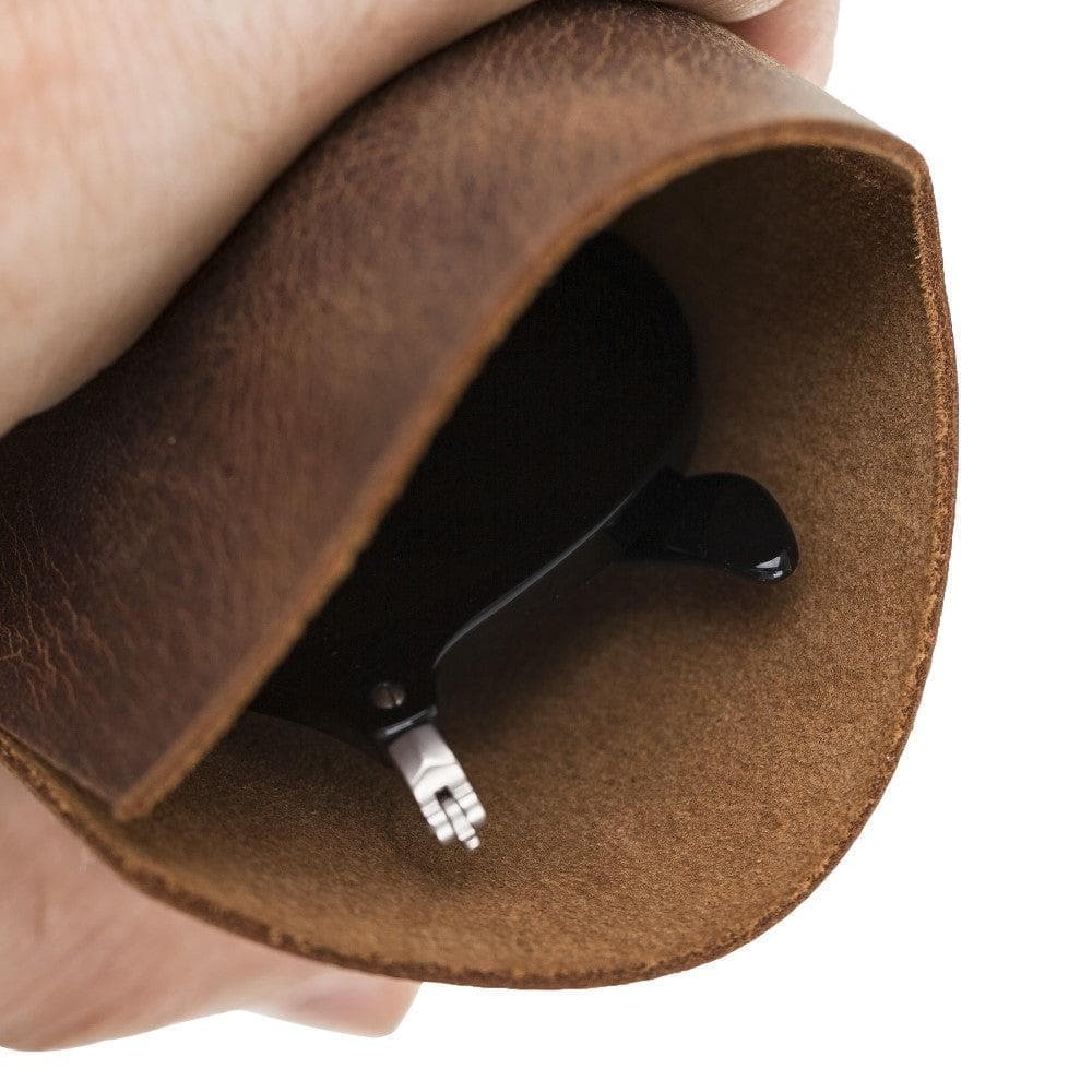 Genuine Leather Glasses Case