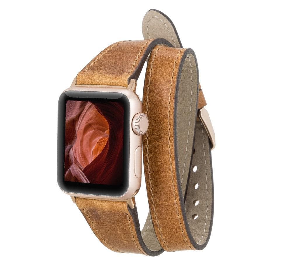 Leeds Double Tour Slim Apple Watch Leather Straps