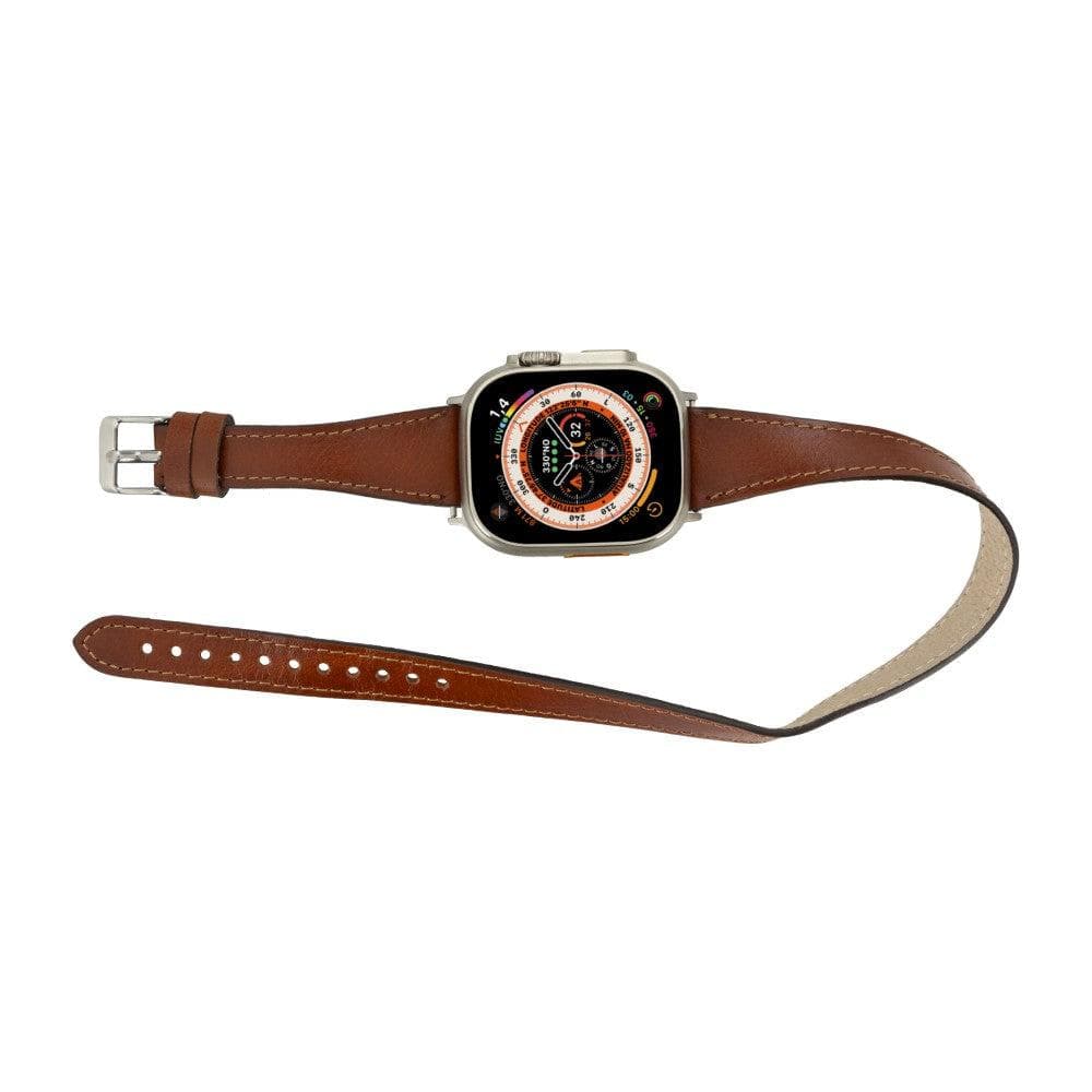 Leeds Double Tour Slim Apple Watch Leather Straps