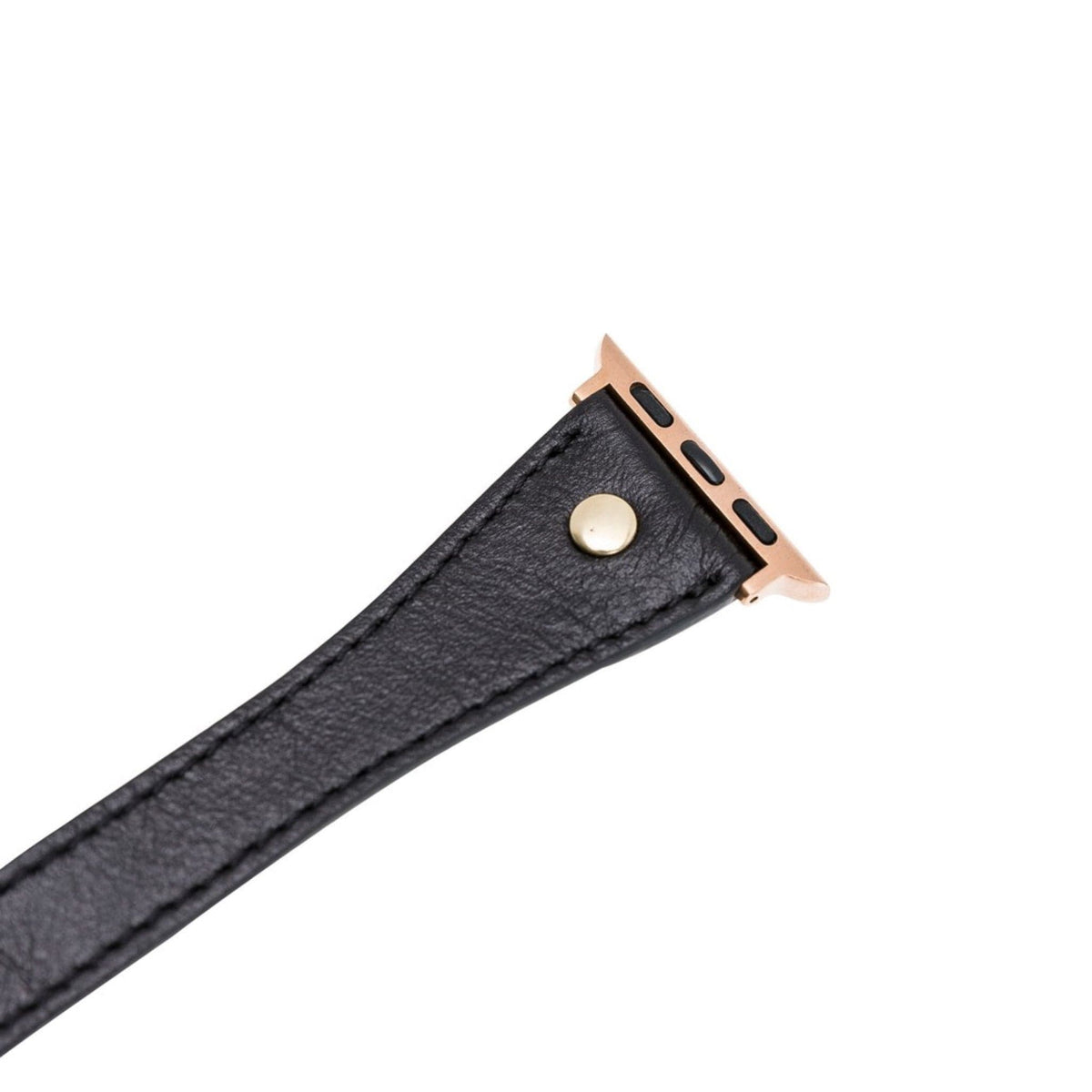 Leeds Double Tour Slim with Gold Bead Apple Watch Leather Straps