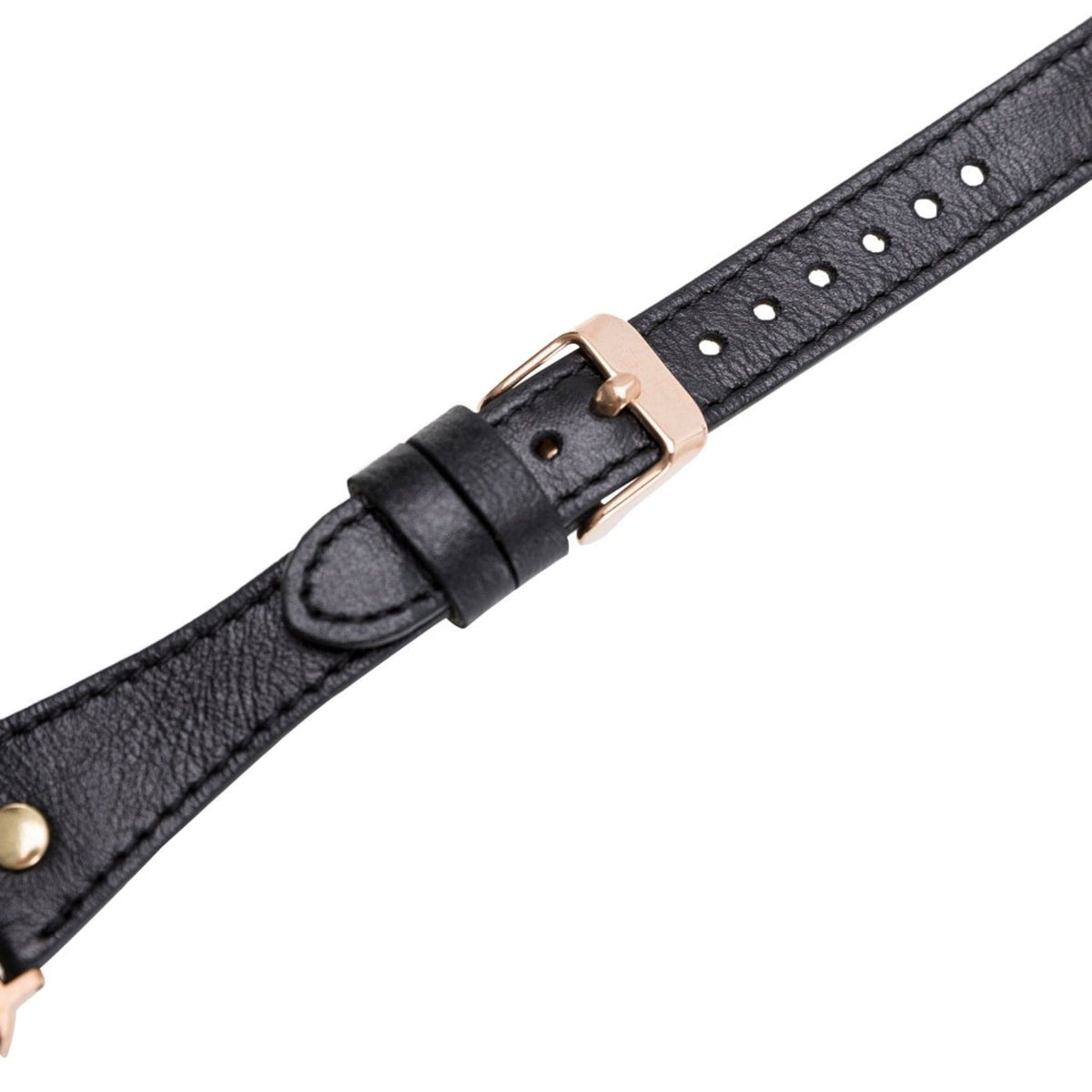 Leeds Double Tour Slim with Gold Bead Apple Watch Leather Straps