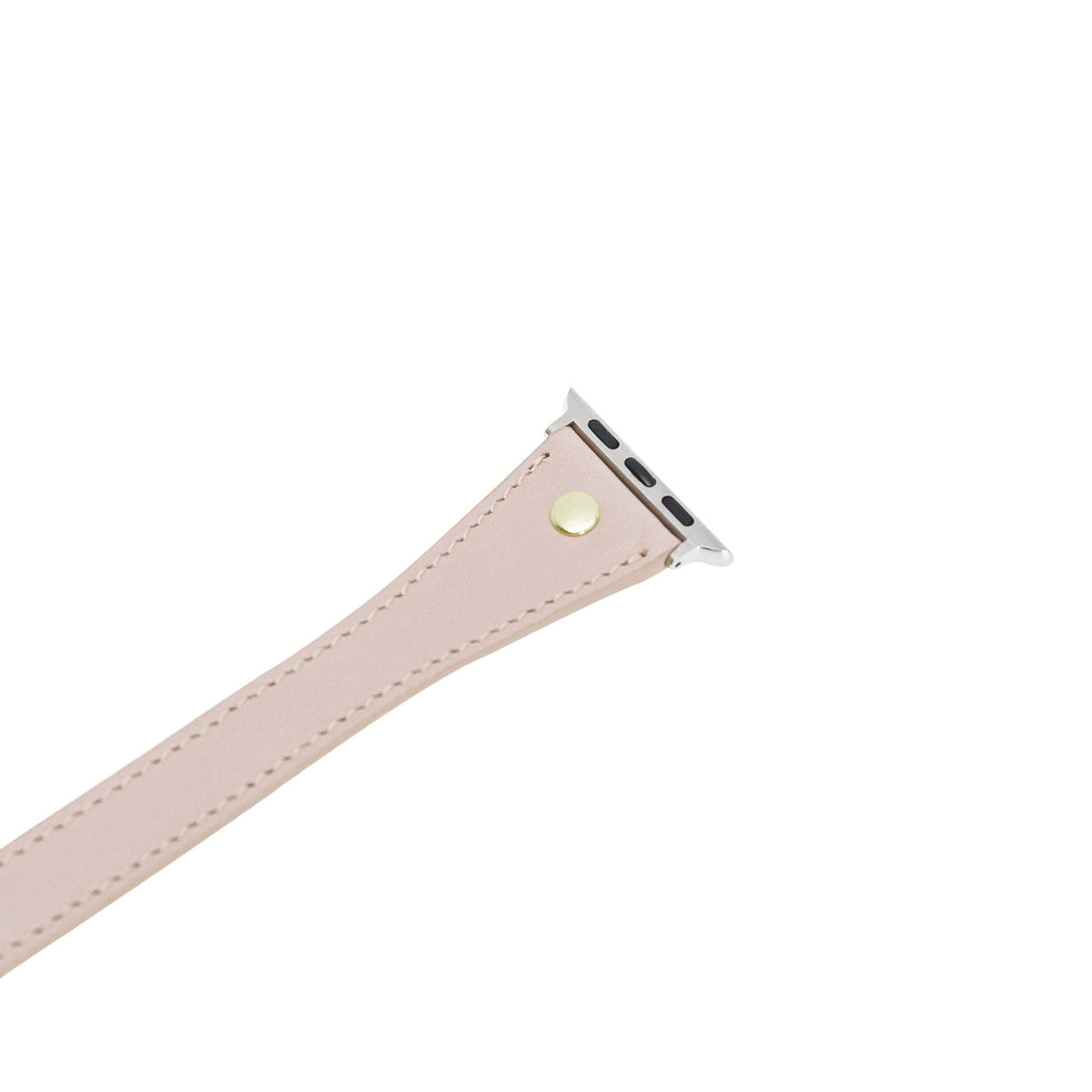 Leeds Double Tour Slim with Gold Bead Apple Watch Leather Straps