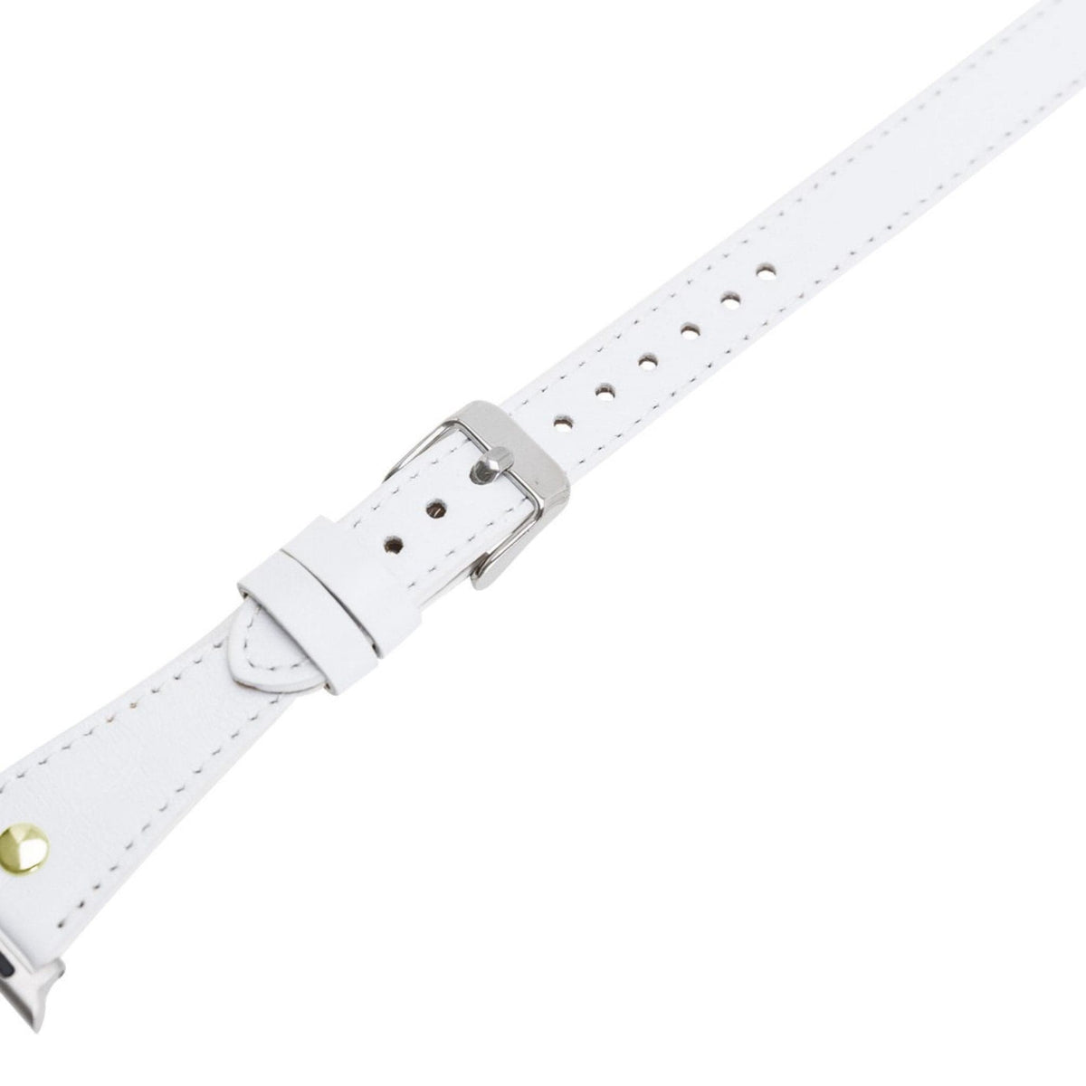 Leeds Double Tour Slim with Gold Bead Apple Watch Leather Straps