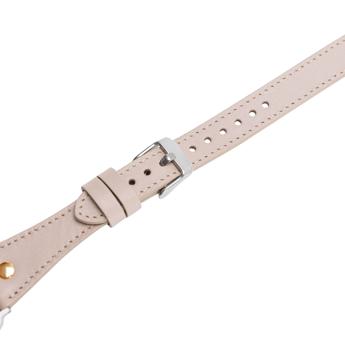 Leeds Double Tour Slim with Rose Gold Bead Apple Watch Leather Straps