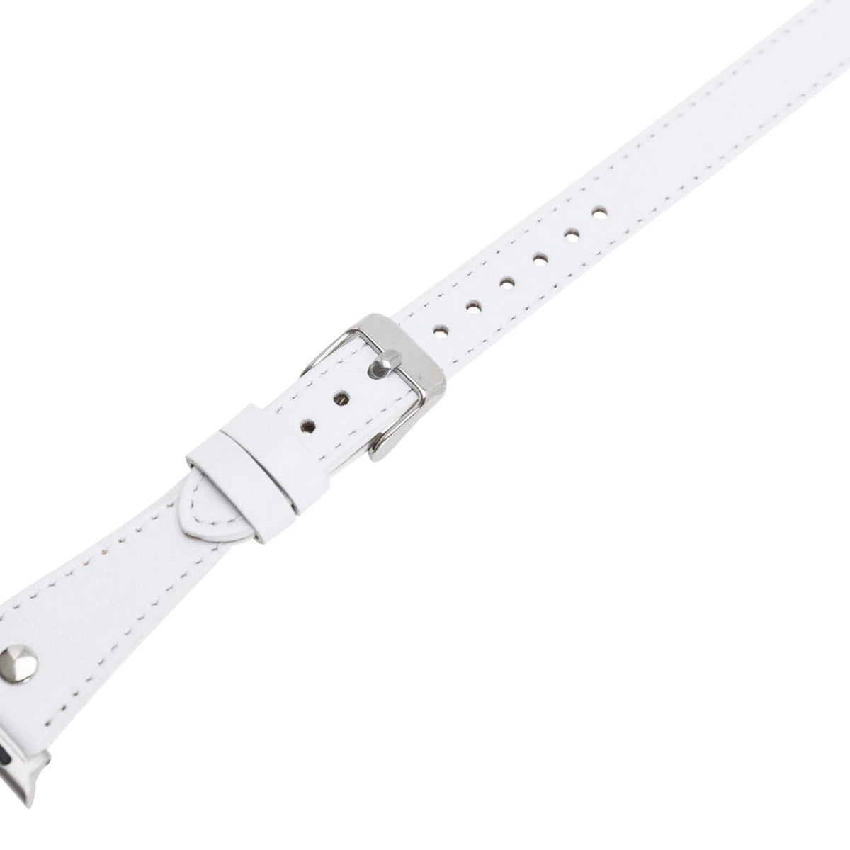 Leeds Double Tour Slim with Silver Bead Apple Watch Leather Straps