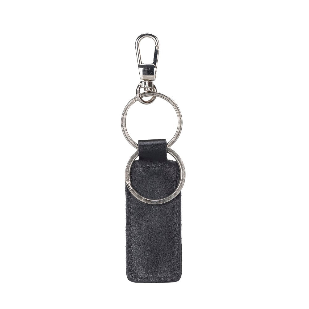 Mina Leather Keychain RST1 Black