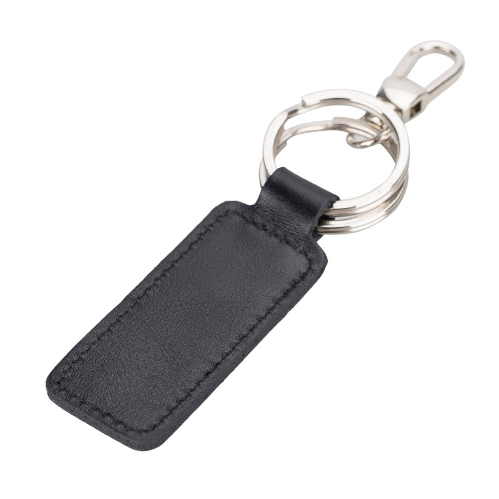 Mina Leather Keychain RST1 Black