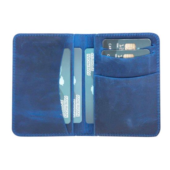 Dalfsen Leather Card Holder Blue