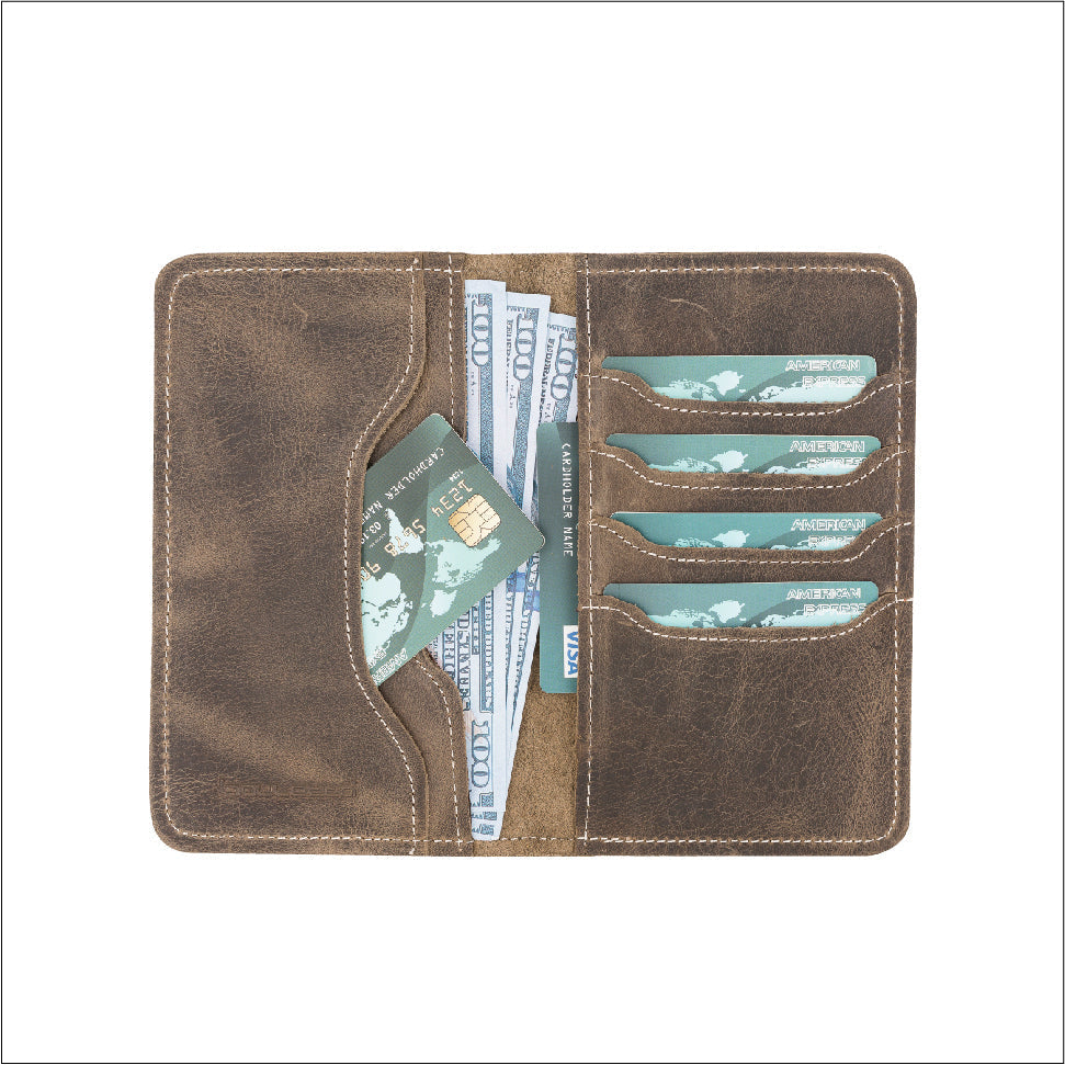 Passport Cover with Leather Wallet