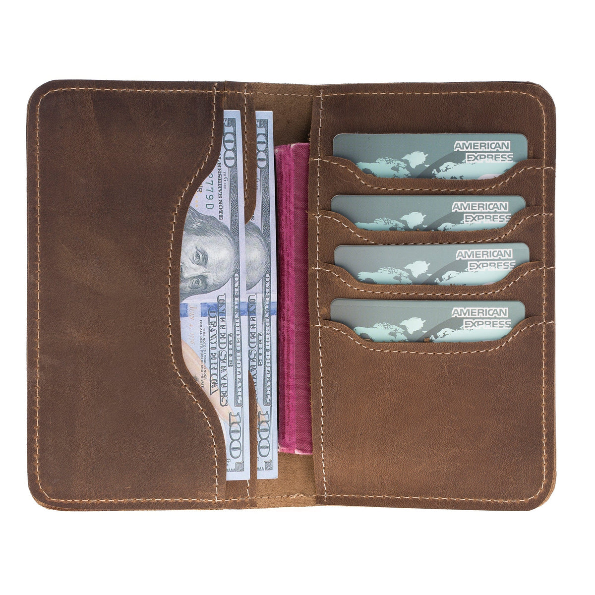 Passport Cover with Leather Wallet