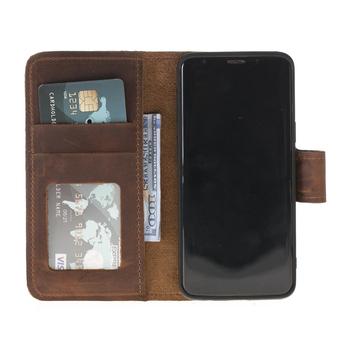 Samsung Galaxy S9 Leather Wallet Case Liluri