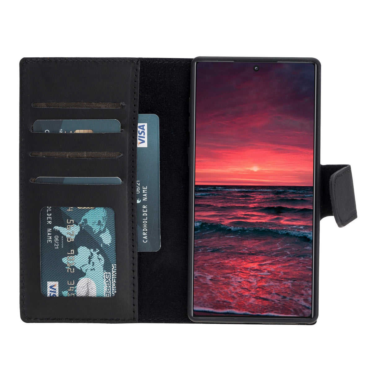 Samsung Galaxy Note 10 Leather Wallet Case Liluri