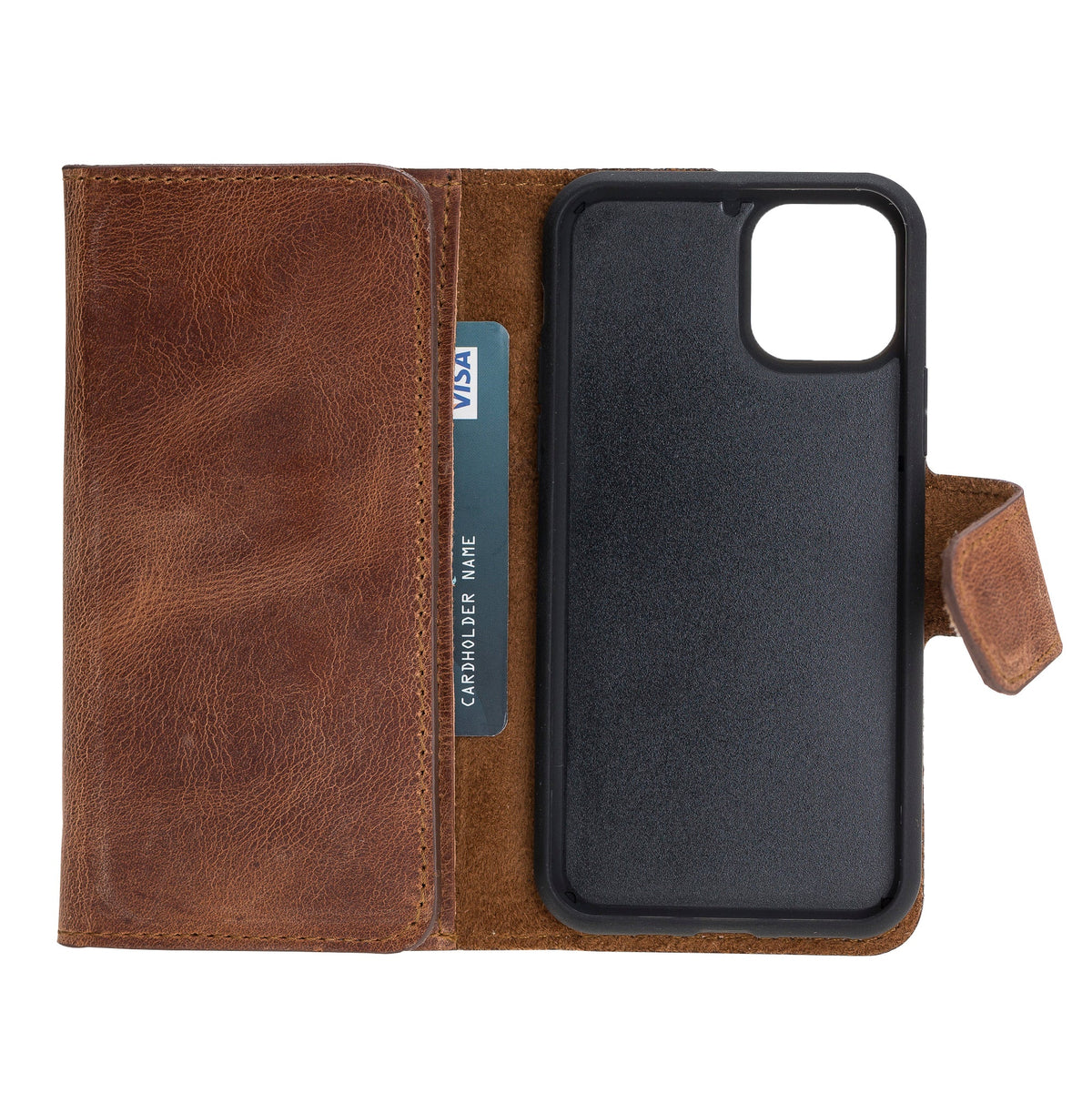 Apple iPhone 11 Series Leather Wallet Case Santa