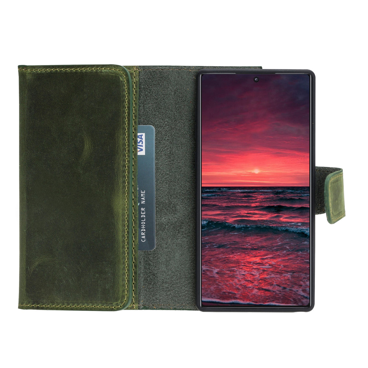 Samsung Galaxy Note 10 Leather Wallet Case Santa