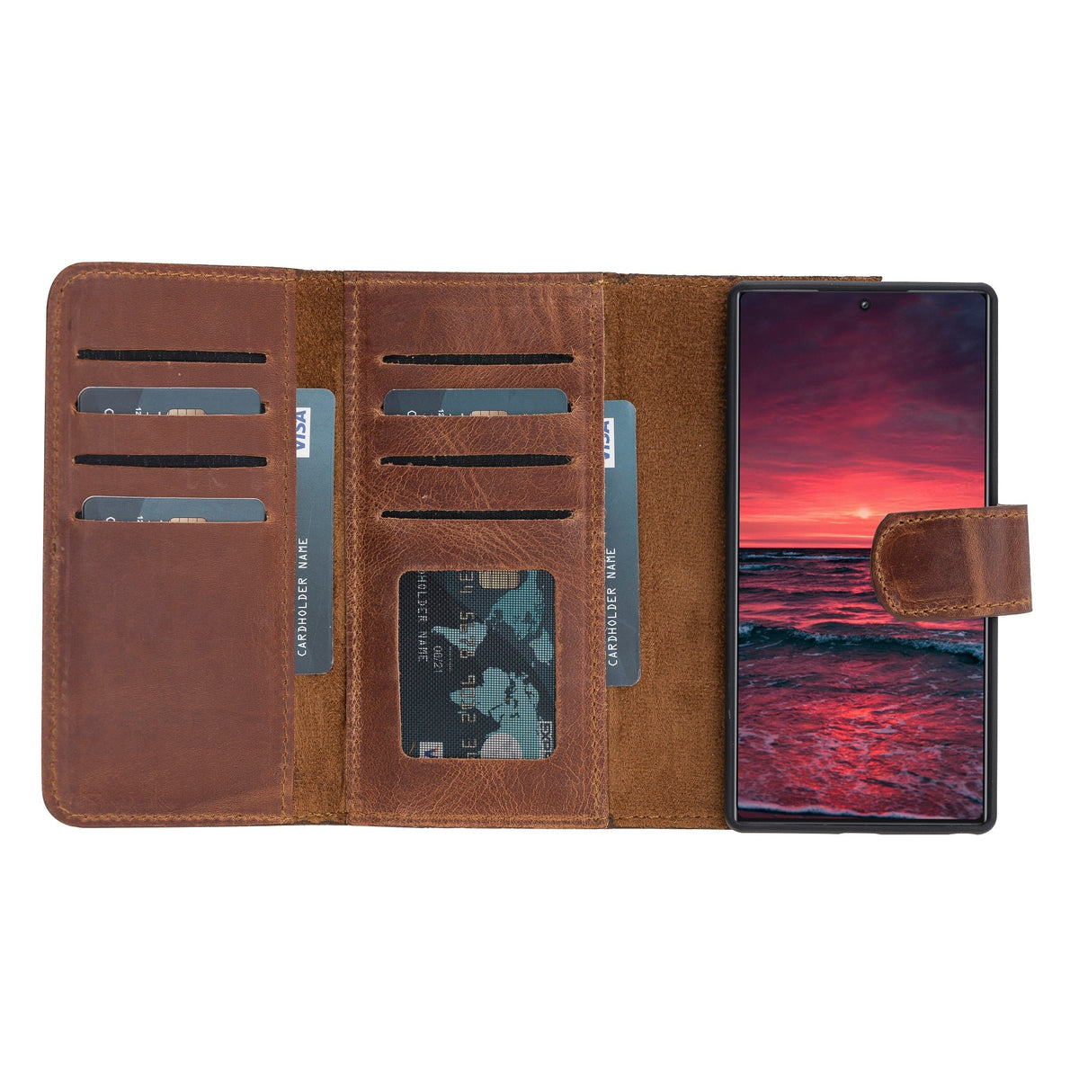 Samsung Galaxy Note 10 Leather Wallet Case Santa