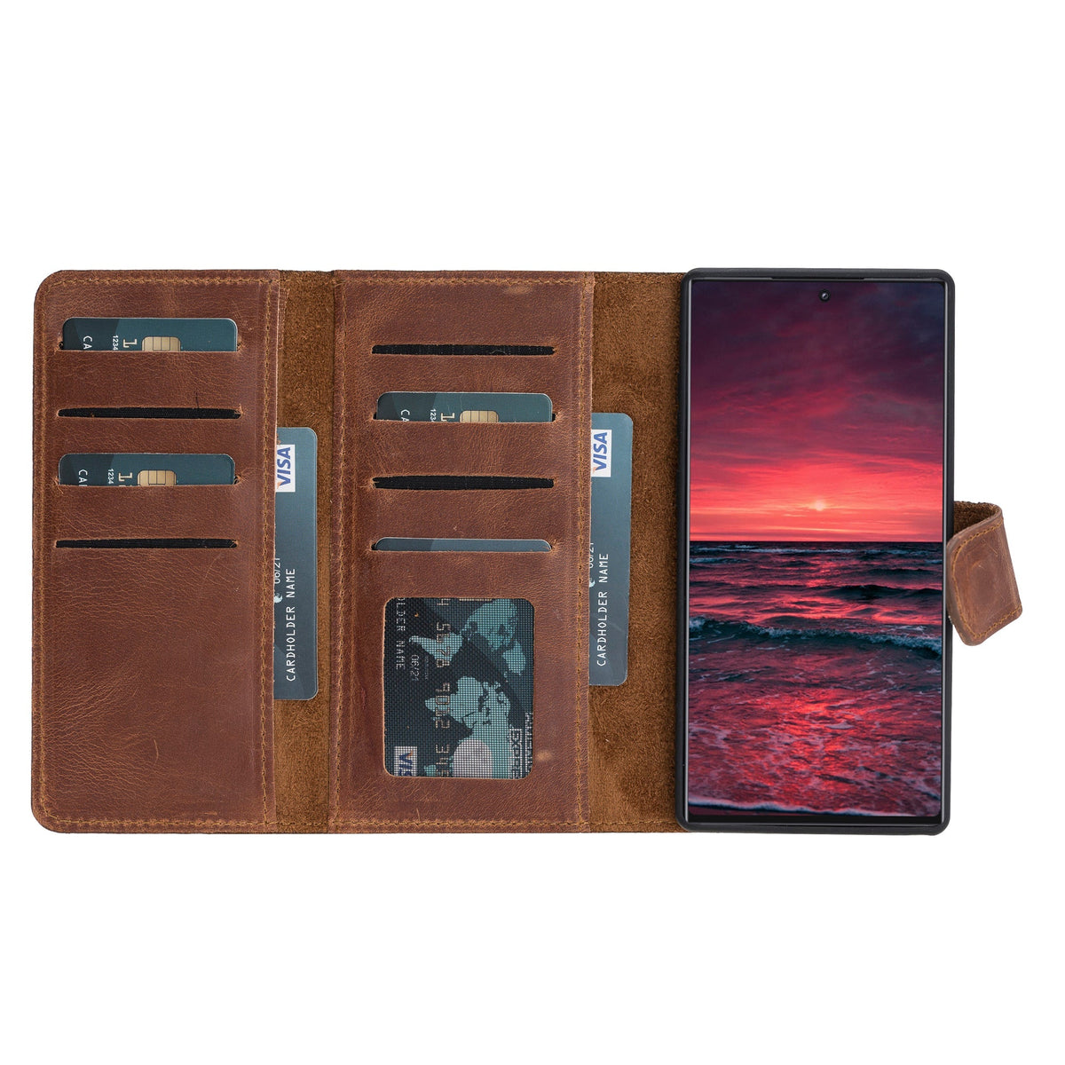 Samsung Galaxy Note 10 Leather Wallet Case Santa