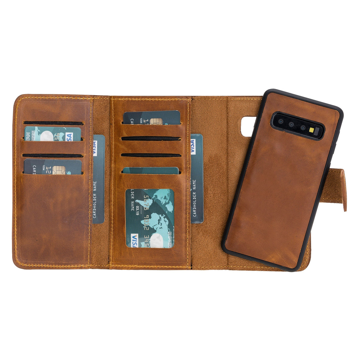 Samsung Galaxy S10 Leather Wallet Case Santa