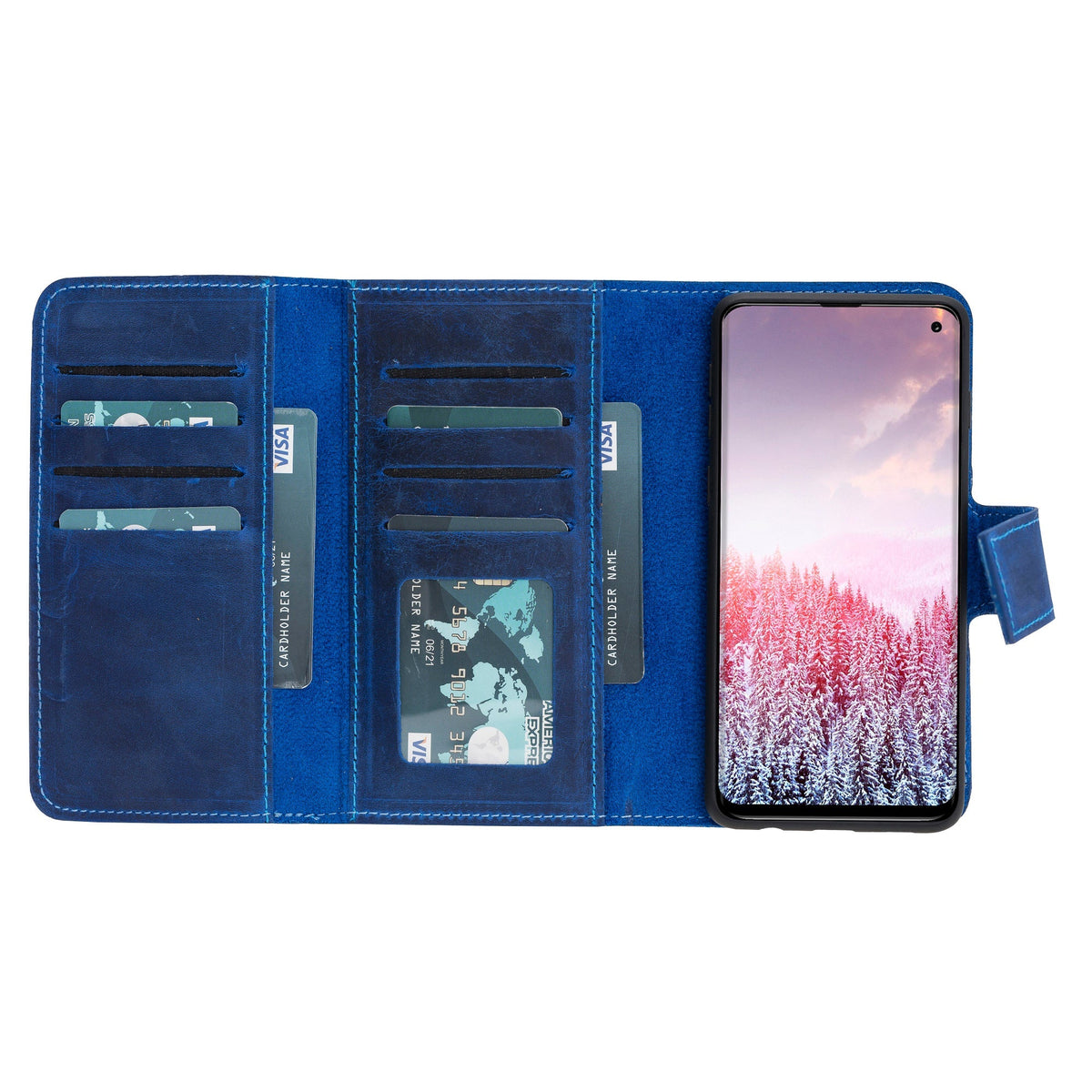 Samsung Galaxy S10 Leather Wallet Case Santa