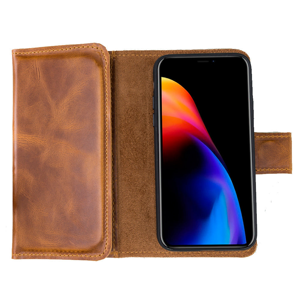 Apple iPhone XR Series Leather Wallet Case Santa