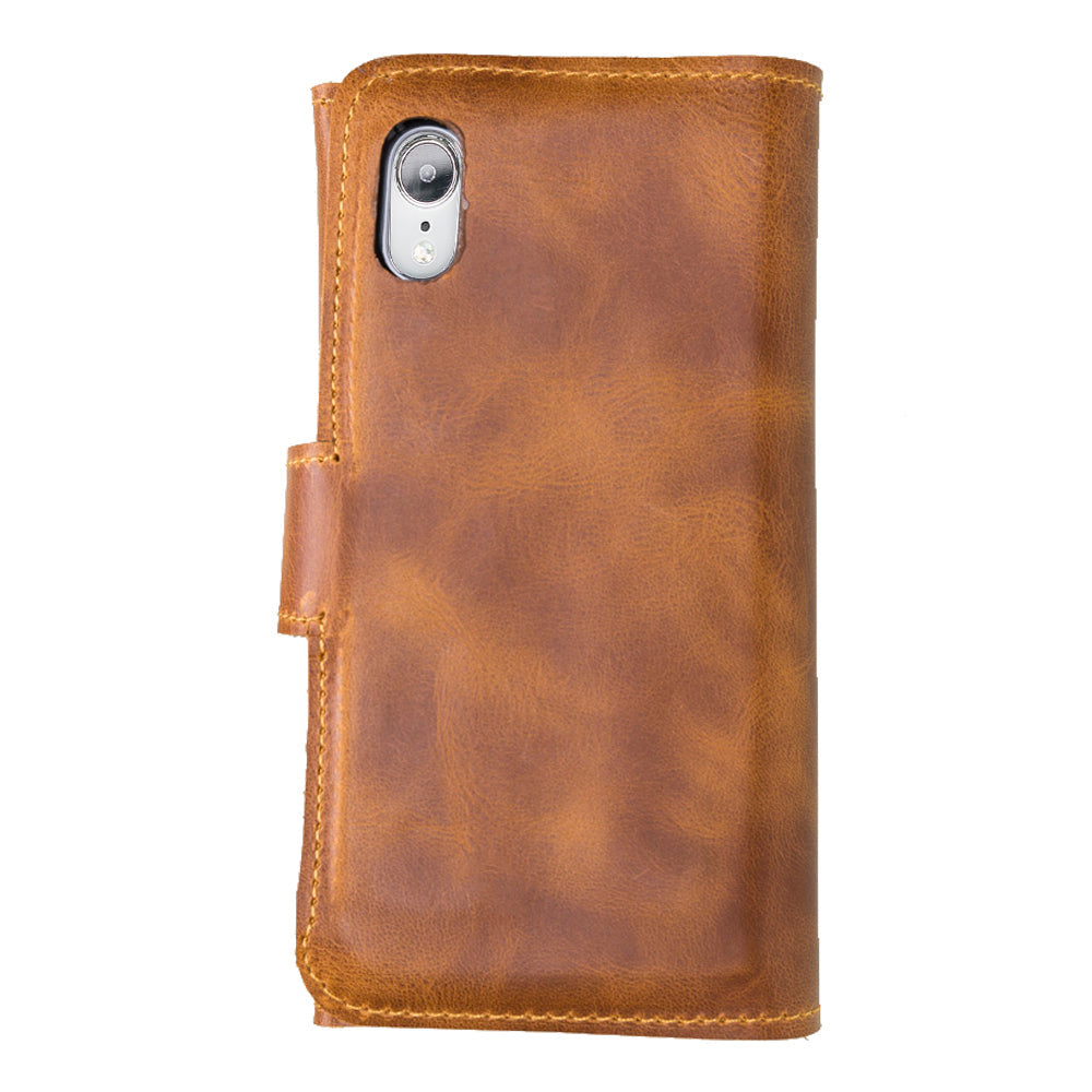 Apple iPhone XR Series Leather Wallet Case Santa