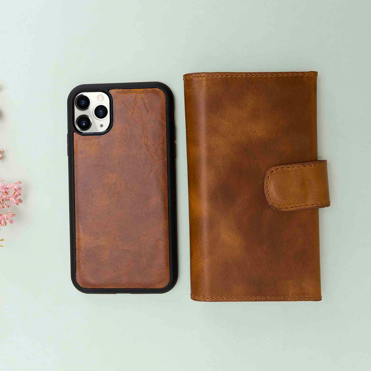 Apple iPhone 11 Series Leather Wallet Case Santa