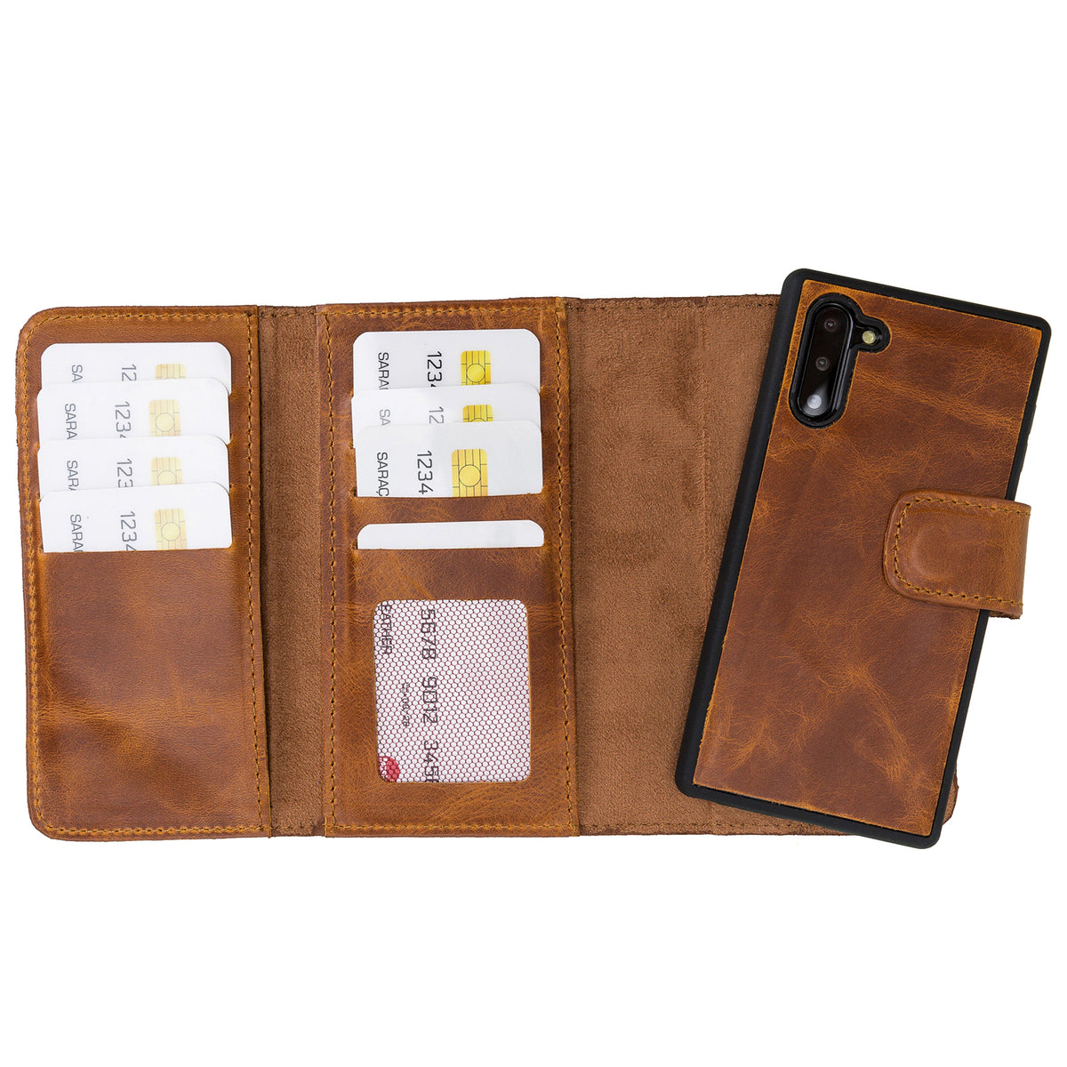 Samsung Galaxy Note 10 Leather Wallet Case Santa