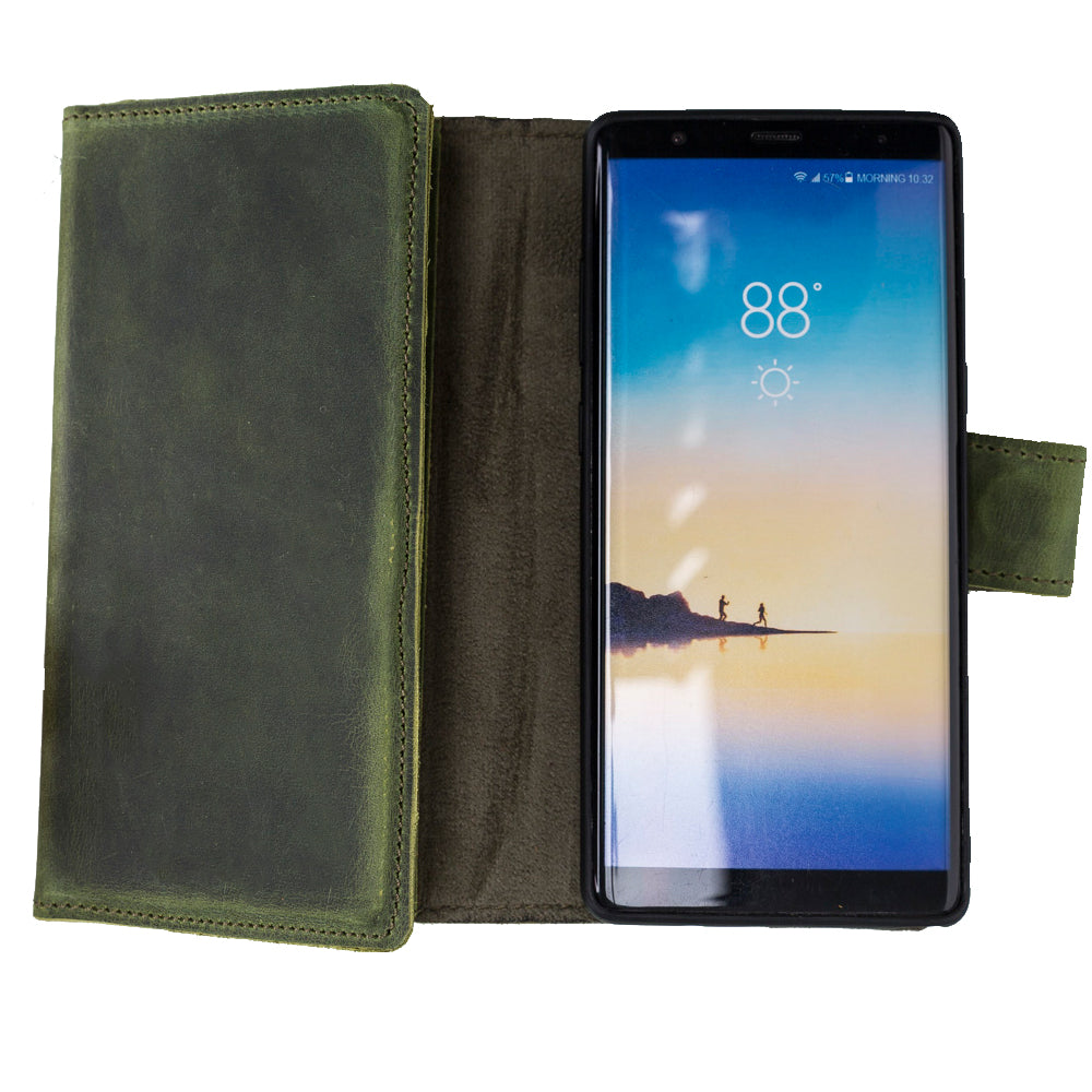 Samsung Galaxy Note 8 Leather Wallet Case Santa