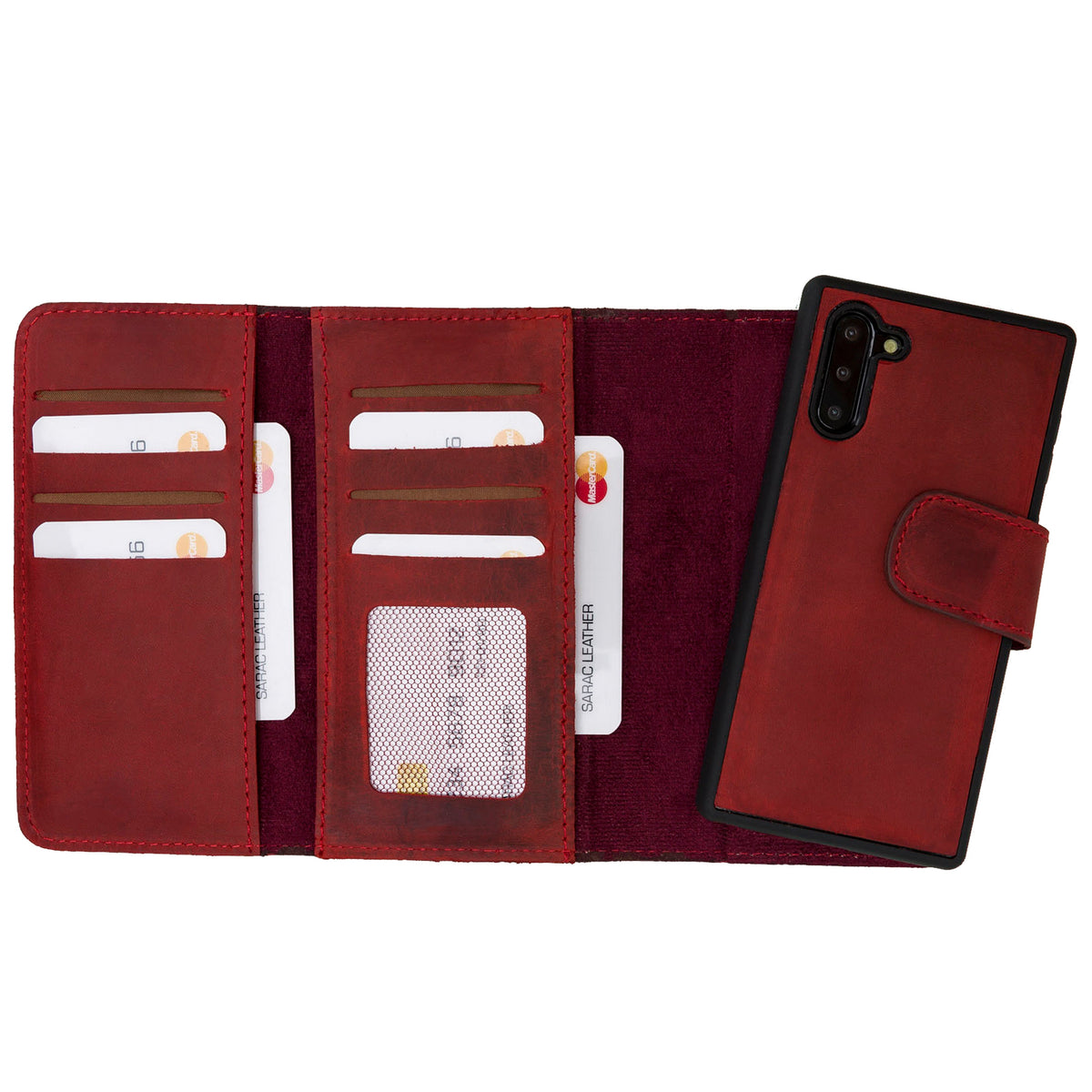 Samsung Galaxy Note 10 Leather Wallet Case Santa