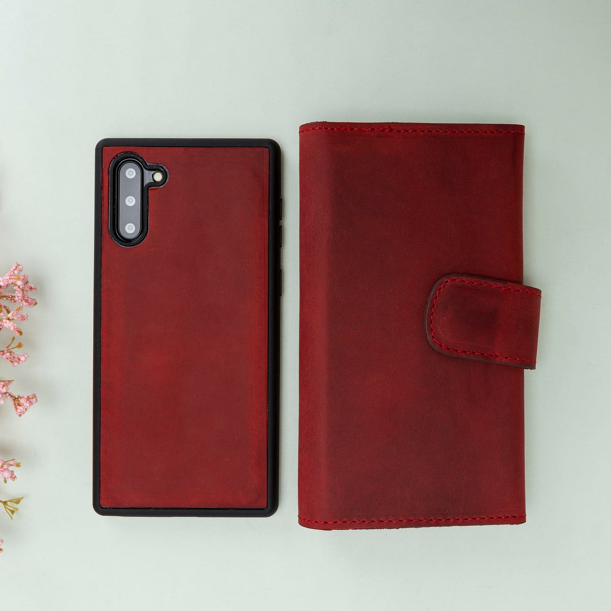 Samsung Galaxy Note 10 Leather Wallet Case Santa