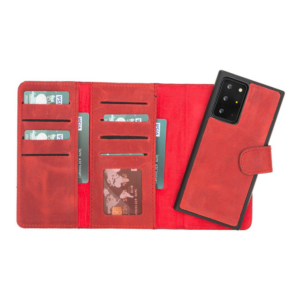 Samsung Galaxy Note 20 Leather Wallet Case Santa