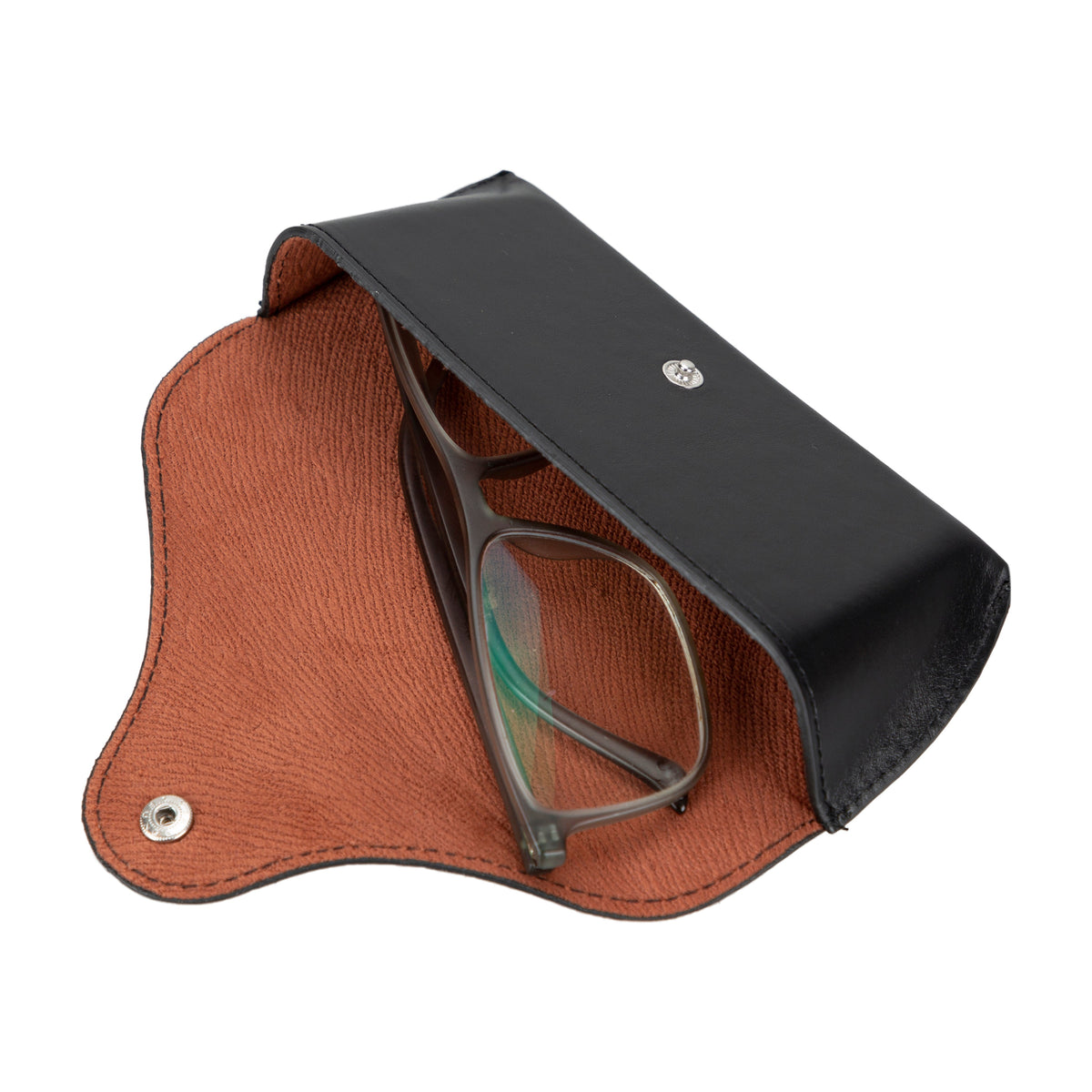 Roan Leather Glasses Case RST1 Black