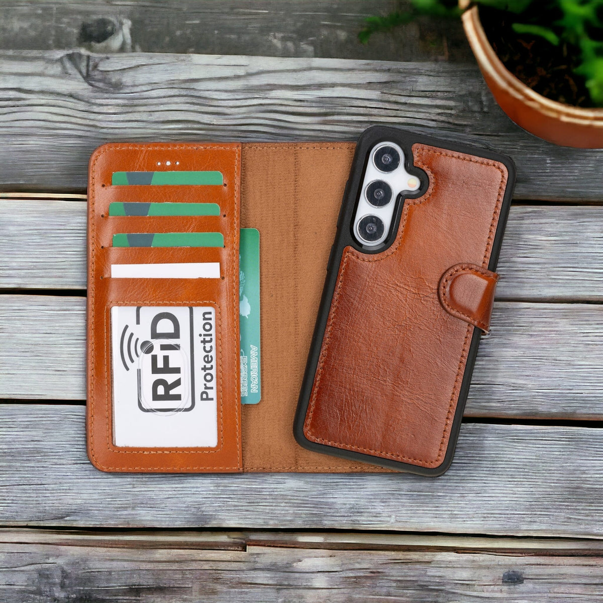 Samsung Galaxy S24 Leather Wallet Case