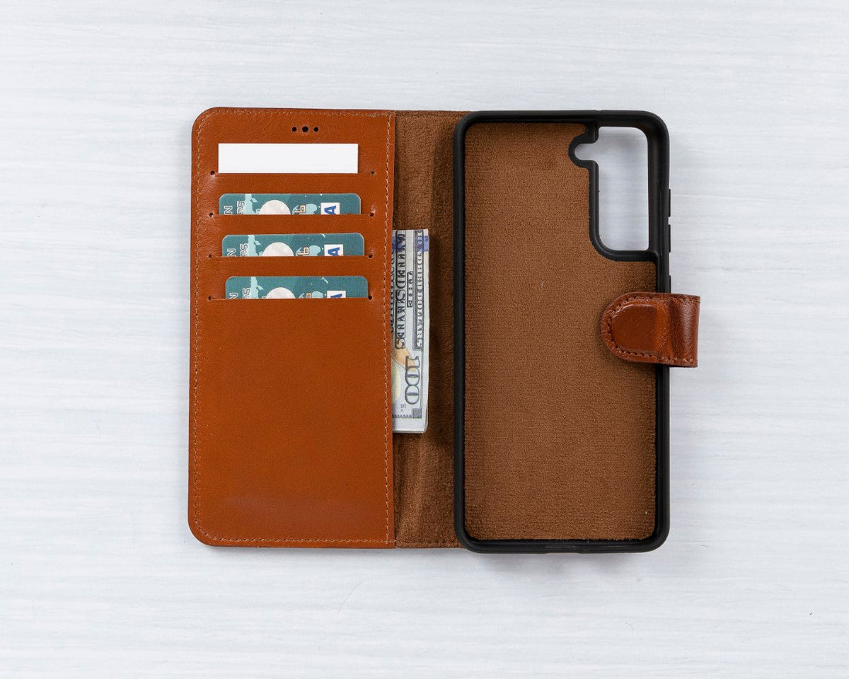 Samsung Galaxy S21 Leather Wallet Case