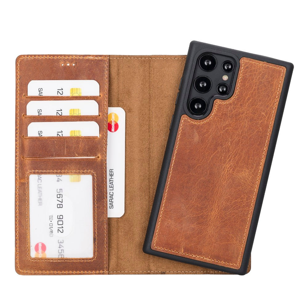 Samsung Galaxy S22 Leather Wallet Case Liluri