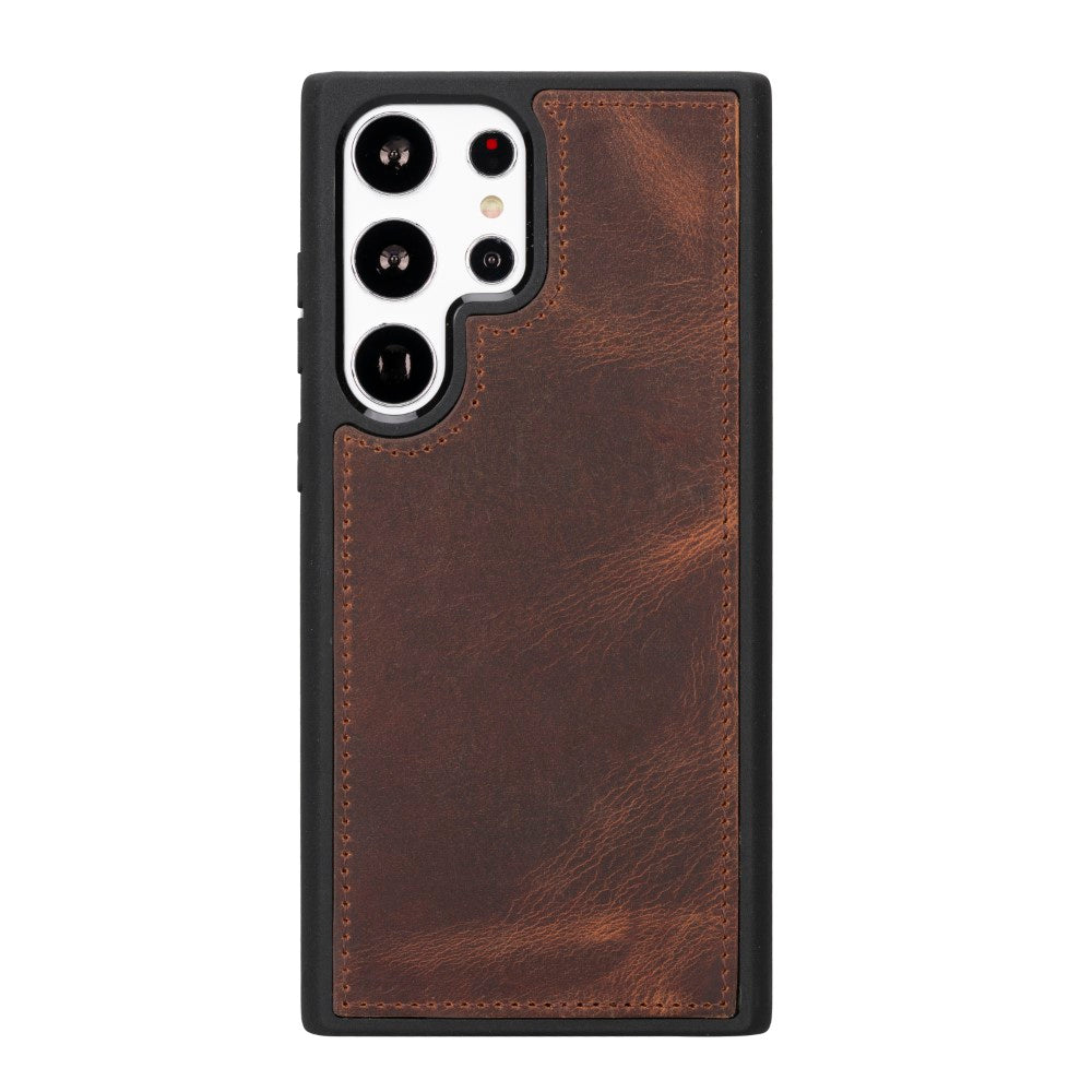 Samsung Galaxy S23 Plus Compatible Leather Wallet Case G2 Brown