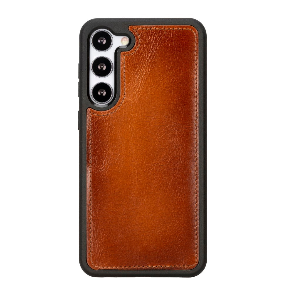 Samsung Galaxy S23 Plus Compatible Leather Wallet Case G2 Brown