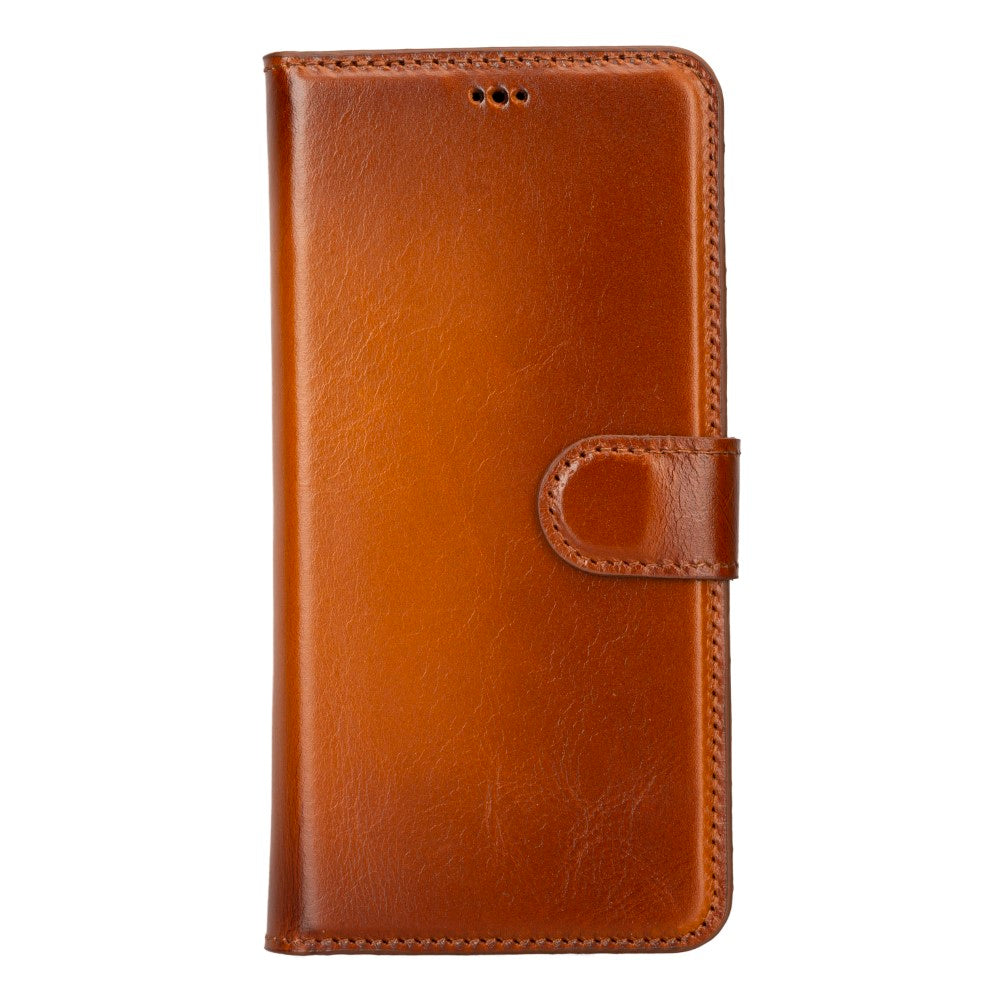 Samsung Galaxy S23 Plus Compatible Leather Wallet Case G2 Brown