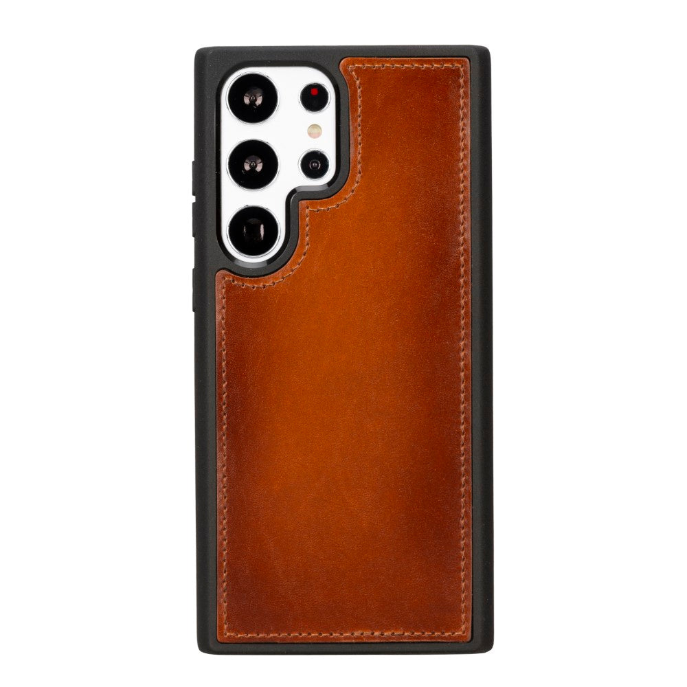 Samsung Galaxy S23 Plus Compatible Leather Wallet Case G2 Brown