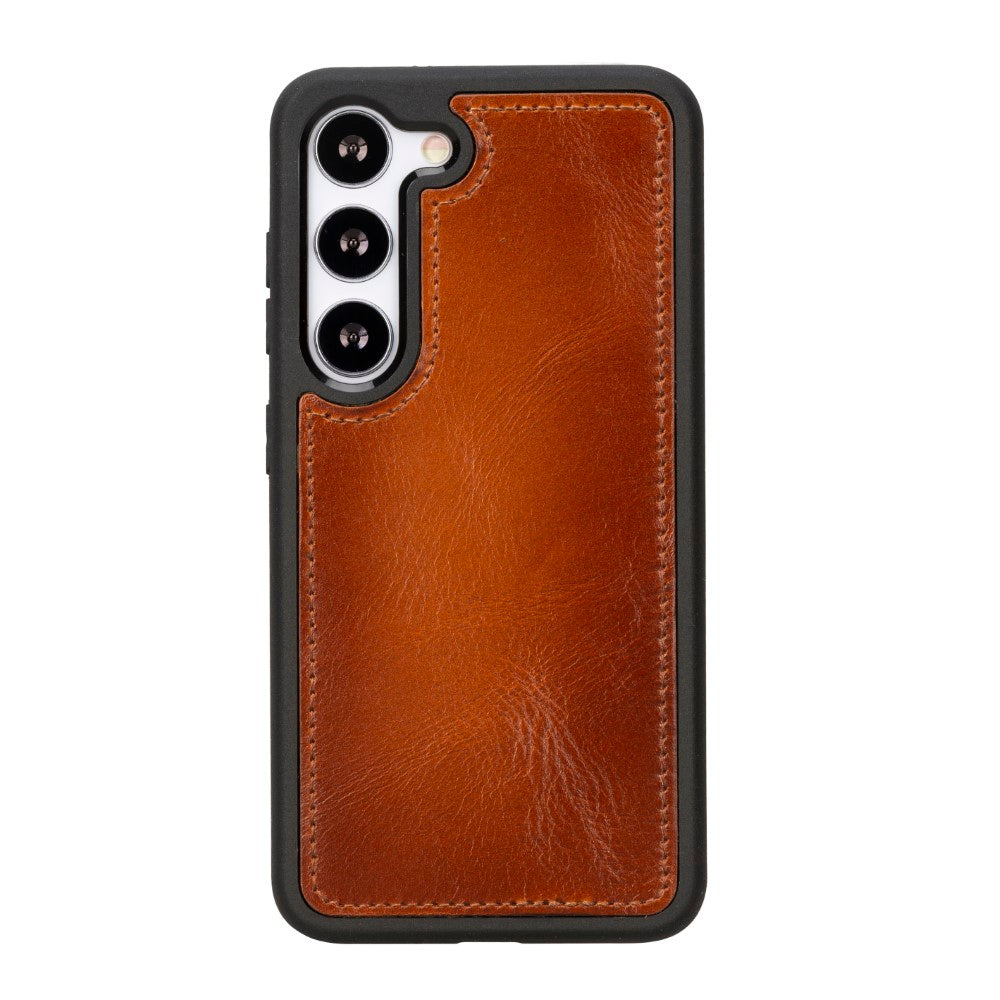 Samsung Galaxy S23 Plus Compatible Leather Wallet Case G2 Brown