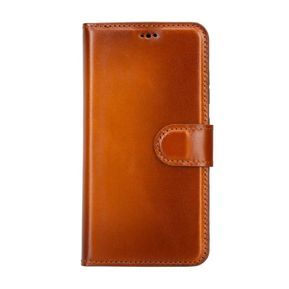 Samsung Galaxy S23 Plus Compatible Leather Wallet Case G2 Brown