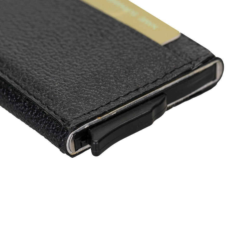 Torres Leather Card Holder with Mechanism